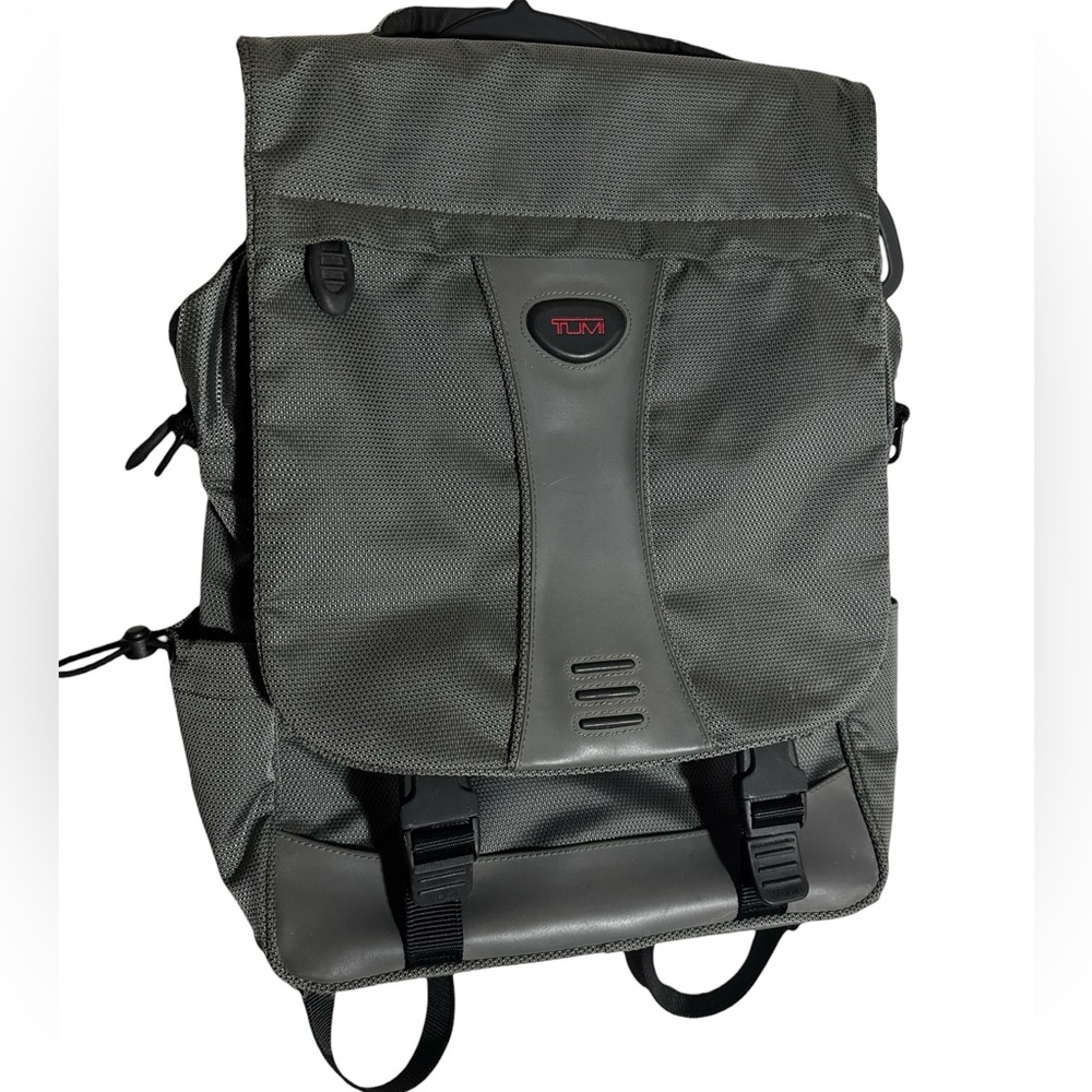 Tumi Laptop iPad Case Backpack Messenger Bag gray travel bag